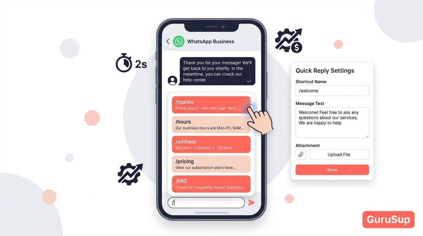 Respuestas rápidas WhatsApp Business: menú de atajos con plantillas predefinidas